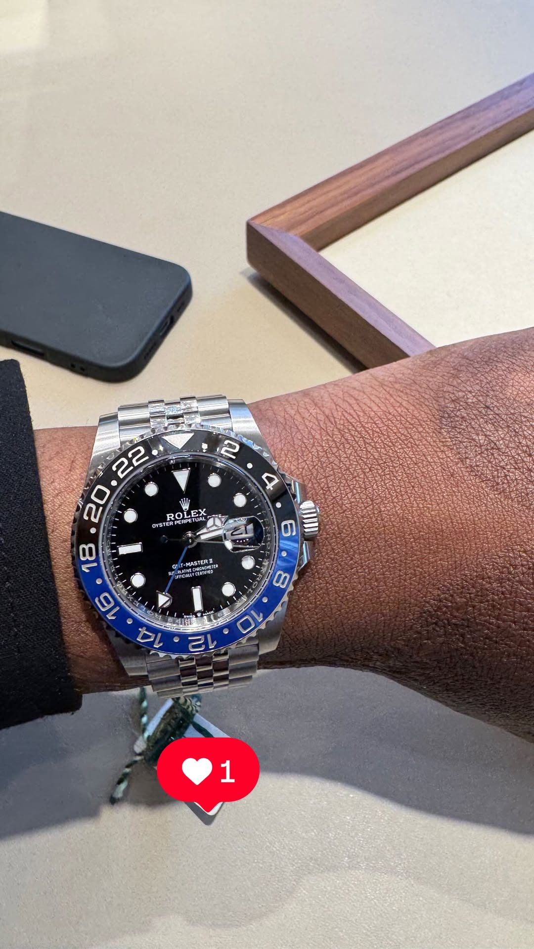 Rolex GMT au poignet
