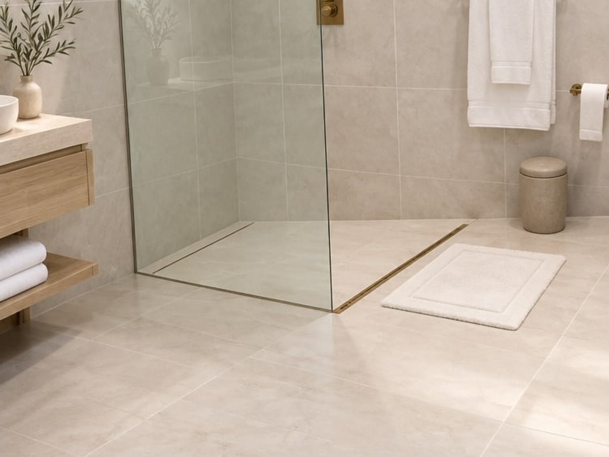 Rendu Label Maison Studio : salle de bain en ambiance minimaliste